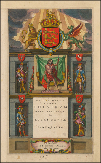 80-Title Pages Map By Willem Janszoon Blaeu