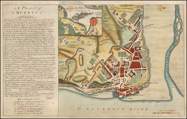 73-Canada Map By John Rocque / Edward Oakley