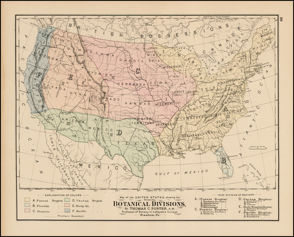 70-United States Map By O.W. Gray