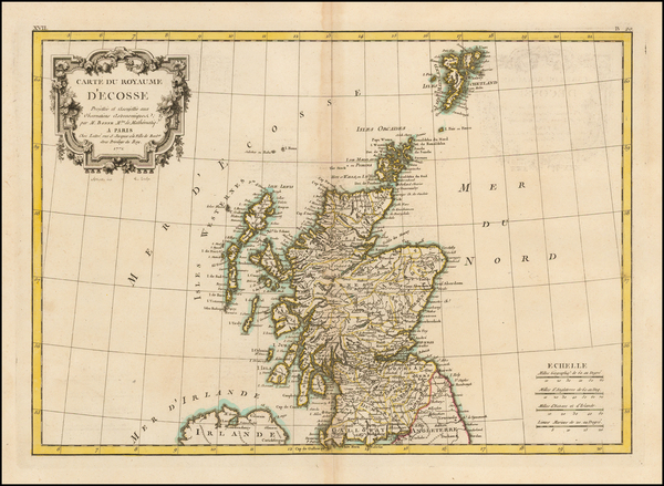 14-Scotland Map By Rigobert Bonne