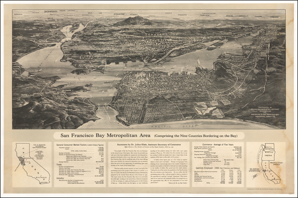 64-San Francisco & Bay Area Map By Pacific Gas & Electric