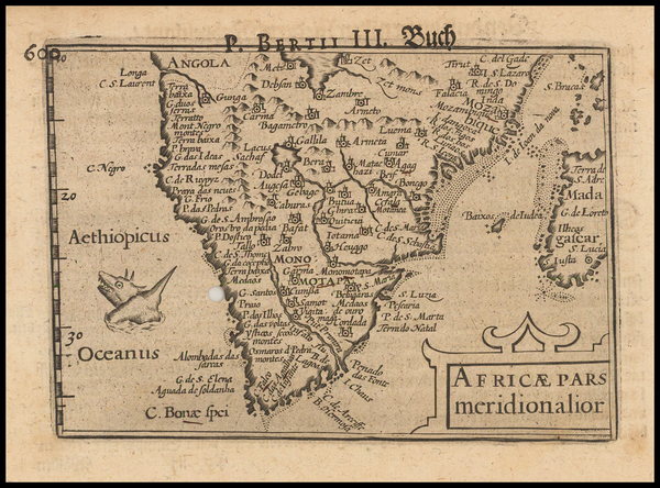 51-South Africa Map By Barent Langenes