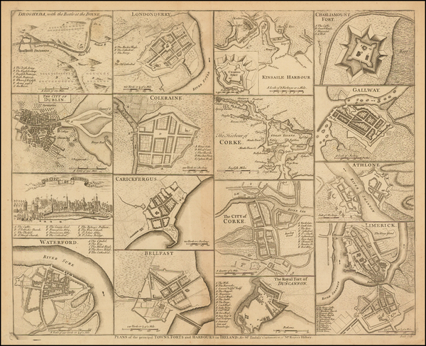 92-Ireland Map By Paul de Rapin de Thoyras