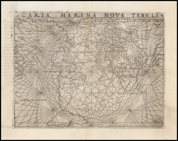 68-World and World Map By Giacomo Gastaldi