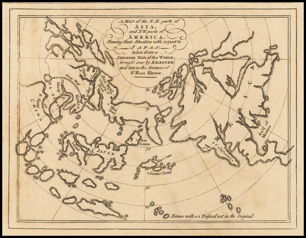 56-Polar Maps, Pacific Northwest, Alaska, China, Japan and Pacific Map By Gerhard Friedrich Muller