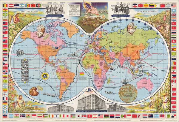 44-World and World Map By McCormick & Company