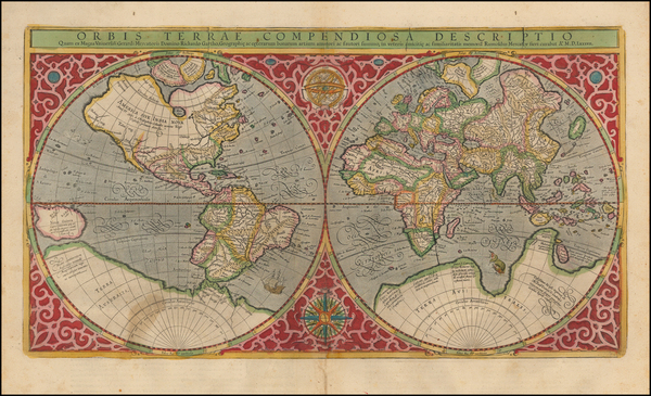 4-World and World Map By Rumold Mercator