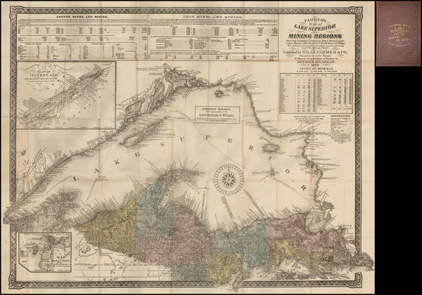 41-Midwest Map By Silas Farmer & Co.