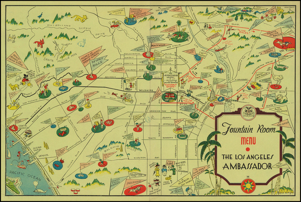 73-California Map By Arthur Justin (Jud) Wright