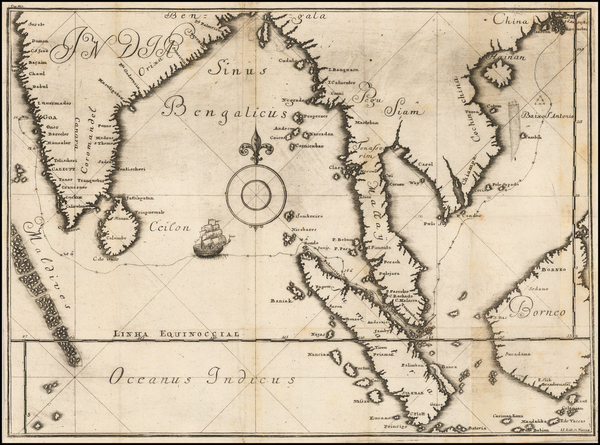 49-India, Southeast Asia and Indonesia Map By Jacob Lidl