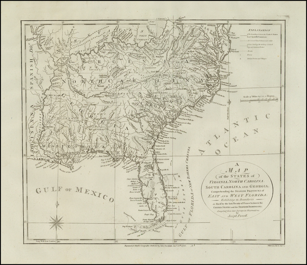 96-United States, Mid-Atlantic, South, Southeast and Midwest Map By Joseph Purcell