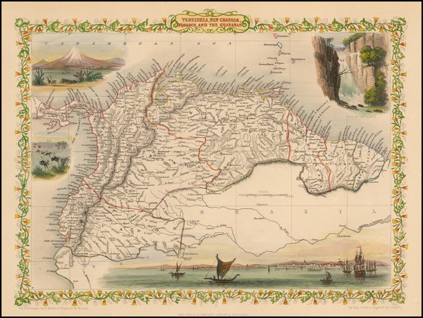 25-South America Map By John Tallis