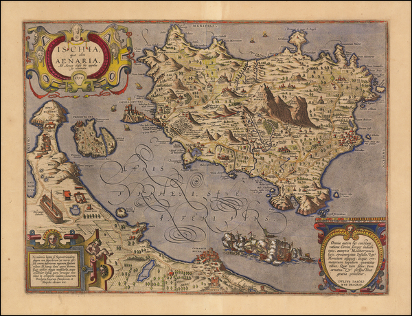 25-Italy and Balearic Islands Map By Abraham Ortelius