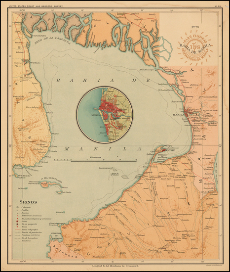 72-Philippines Map By U.S. Coast & Geodetic Survey
