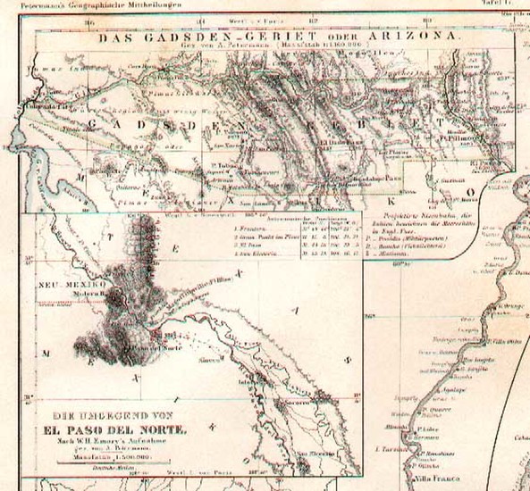 12-Texas, Southwest and South America Map By Augustus Herman Petermann