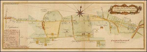 37-British Isles and London Map By Gentleman's Magazine