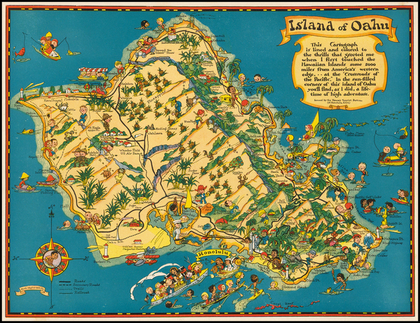 46-Hawaii and Hawaii Map By Ruth Taylor White