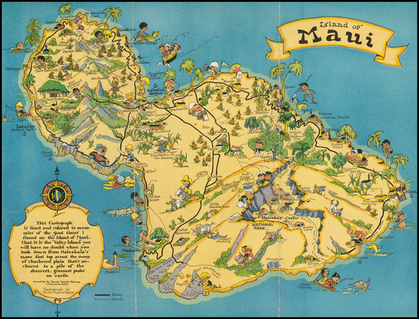 24-Hawaii and Hawaii Map By Ruth Taylor White