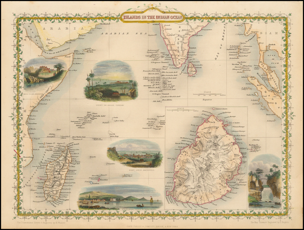 24-India, Southeast Asia and Other Islands Map By John Tallis