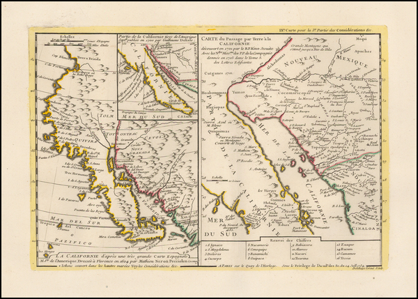 33-California Map By Philippe Buache