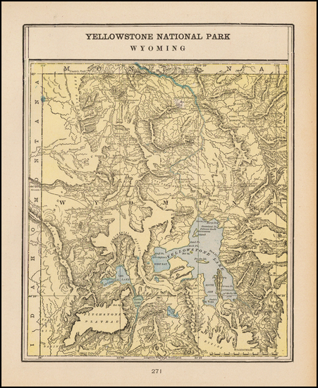 90-Rocky Mountains Map By George F. Cram