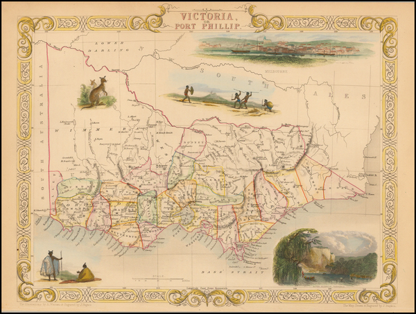 89-Australia Map By John Tallis