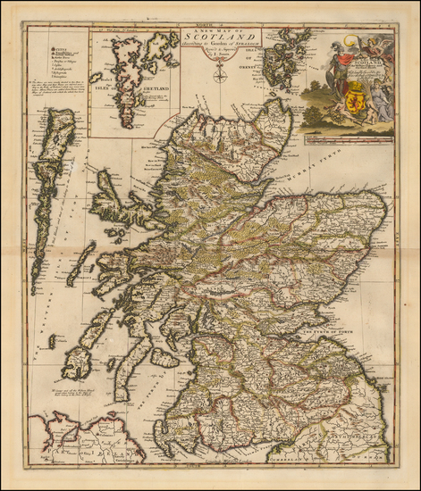 64-Scotland Map By John Senex