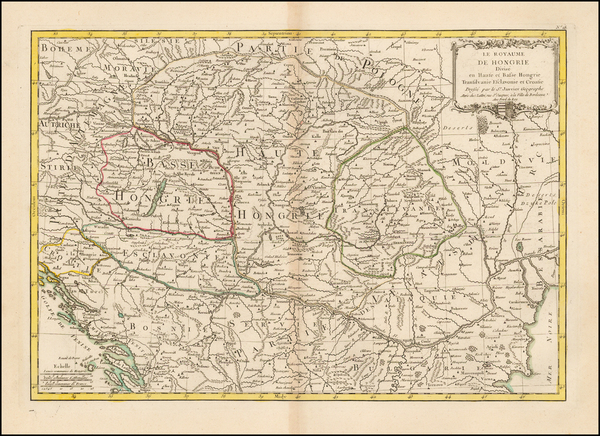 19-Hungary, Romania and Balkans Map By Jean Janvier / Jean Lattré