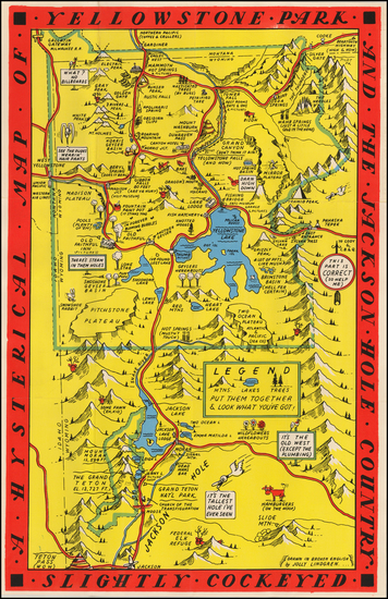 58-Rocky Mountains Map By Lindgren Brothers