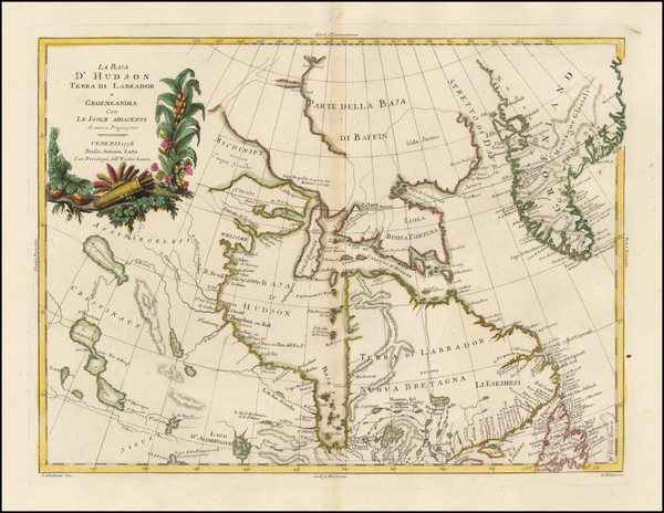 18-Canada Map By Antonio Zatta