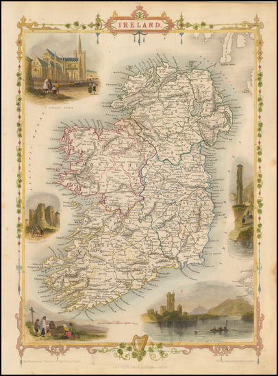 14-Ireland Map By John Tallis