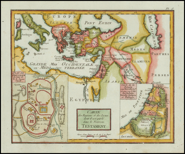 16-Holy Land Map By Citoyen Berthelon