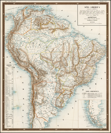 7-South America Map By George Bauerkeller