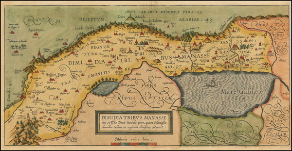 29-Holy Land Map By Christian van Adrichom