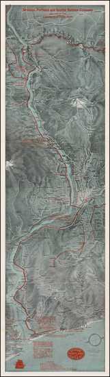 92-Oregon Map By Fred A. Routledge