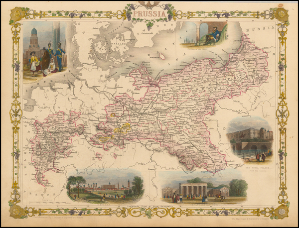 70-Baltic Countries and Germany Map By John Tallis