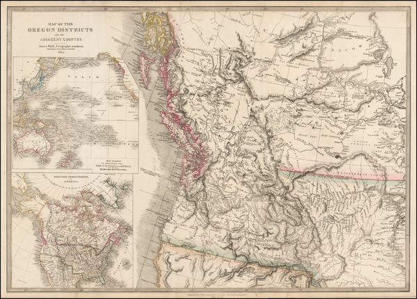 0-Rocky Mountains and Canada Map By James Wyld