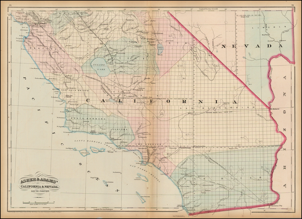 21-California Map By Asher  &  Adams