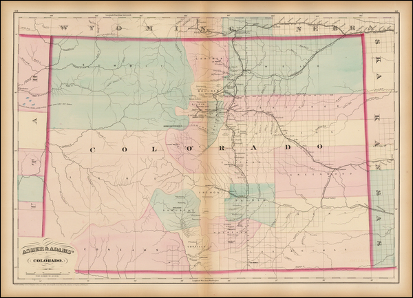 25-Southwest and Rocky Mountains Map By Asher  &  Adams