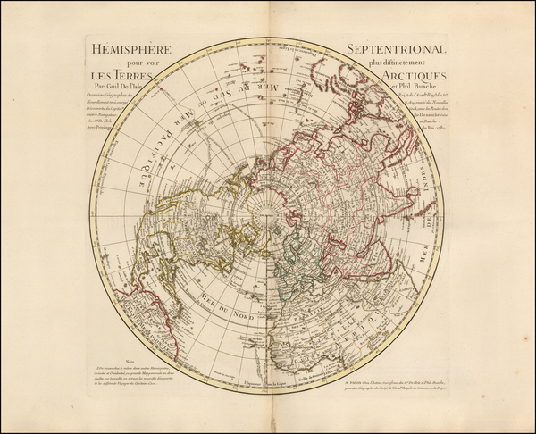 35-Northern Hemisphere, Polar Maps and Pacific Map By Jean André Dezauche