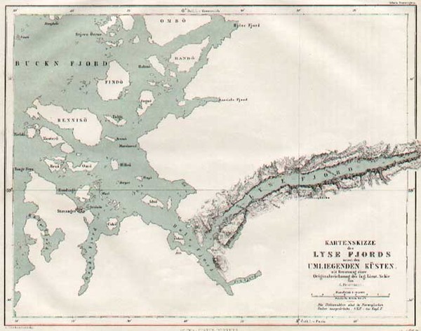 64-Europe and Scandinavia Map By Augustus Herman Petermann