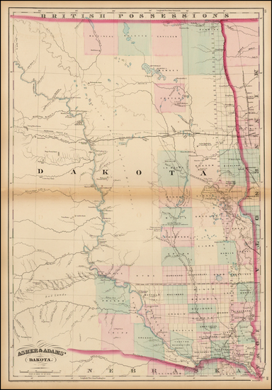 93-Plains and Rocky Mountains Map By Asher  &  Adams