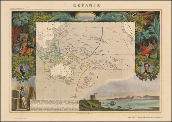 33-Oceania Map By Victor Levasseur