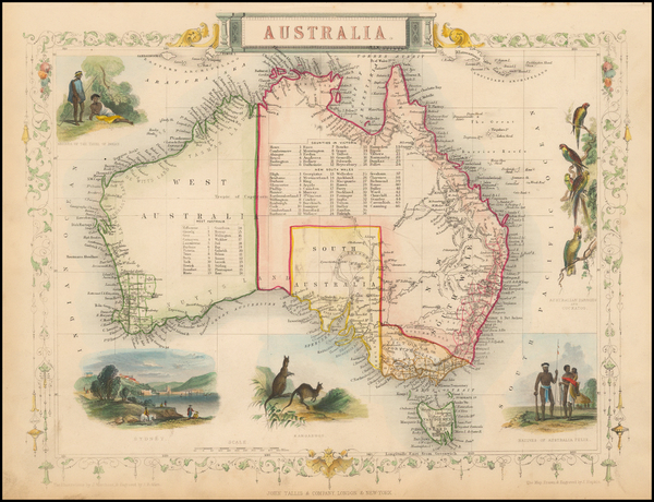 78-Australia Map By John Tallis