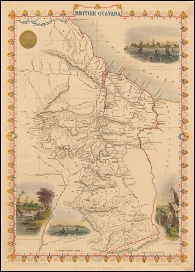 6-South America and Guianas & Suriname Map By John Tallis