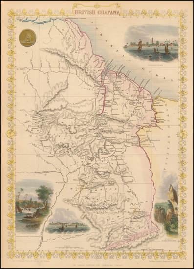 49-South America Map By John Tallis