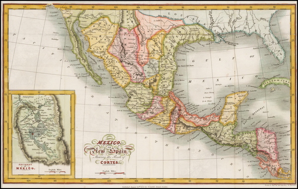 96-Texas, Southwest, Mexico and California Map By Cadell