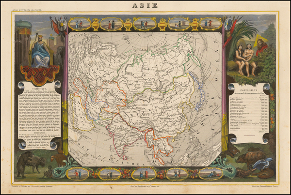 72-Asia Map By Victor Levasseur