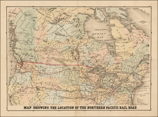 55-United States, Midwest, Plains, Rocky Mountains and Canada Map By M. Traubel