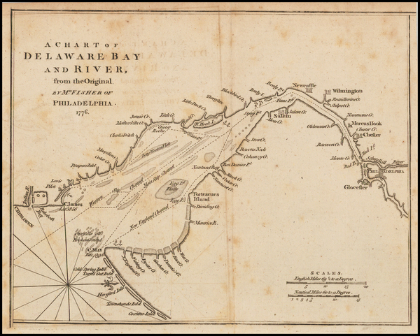 4-Mid-Atlantic Map By Gentleman's Magazine